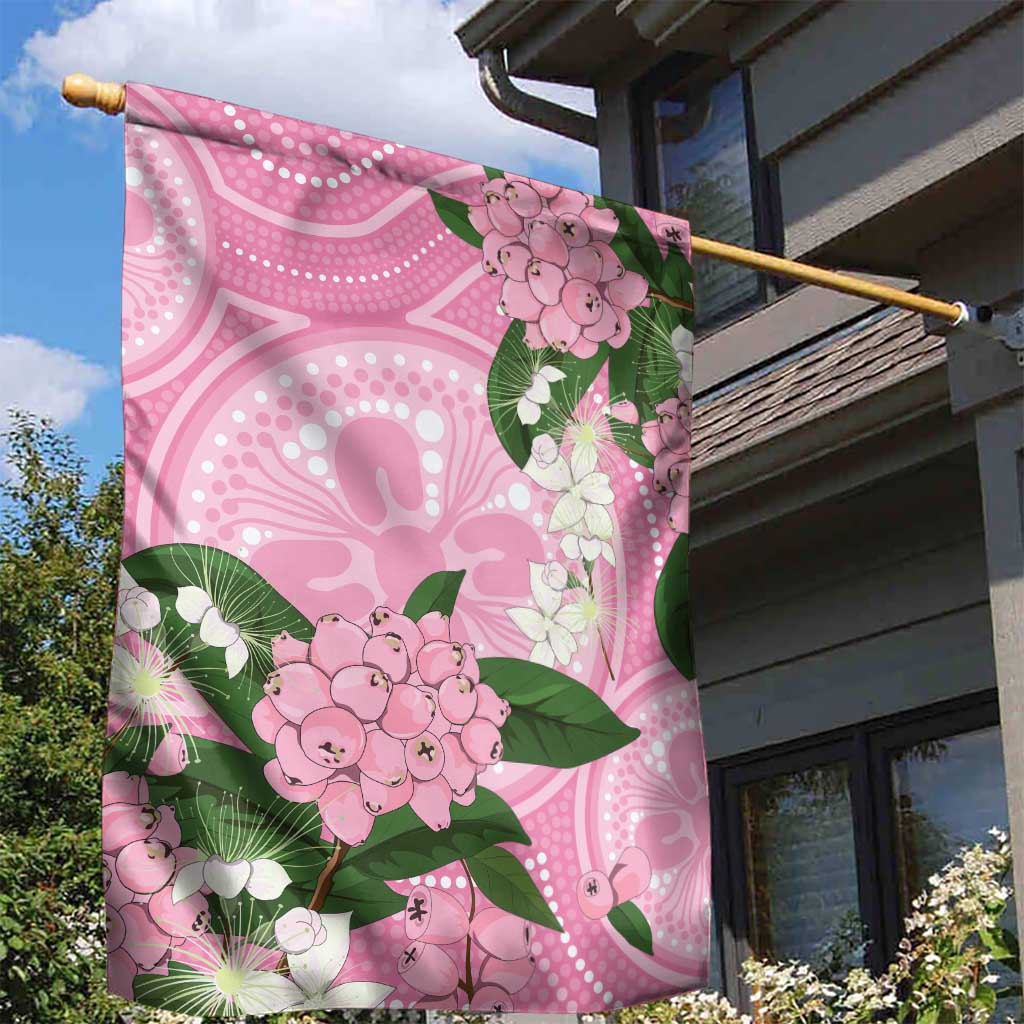 Australia Lilly Pilly Riberry Garden Flag Aussie Native Flowers Indigenous Art - Aussie Hoodie