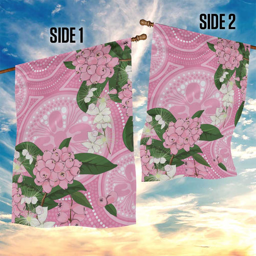 Australia Lilly Pilly Riberry Garden Flag Aussie Native Flowers Indigenous Art - Aussie Hoodie
