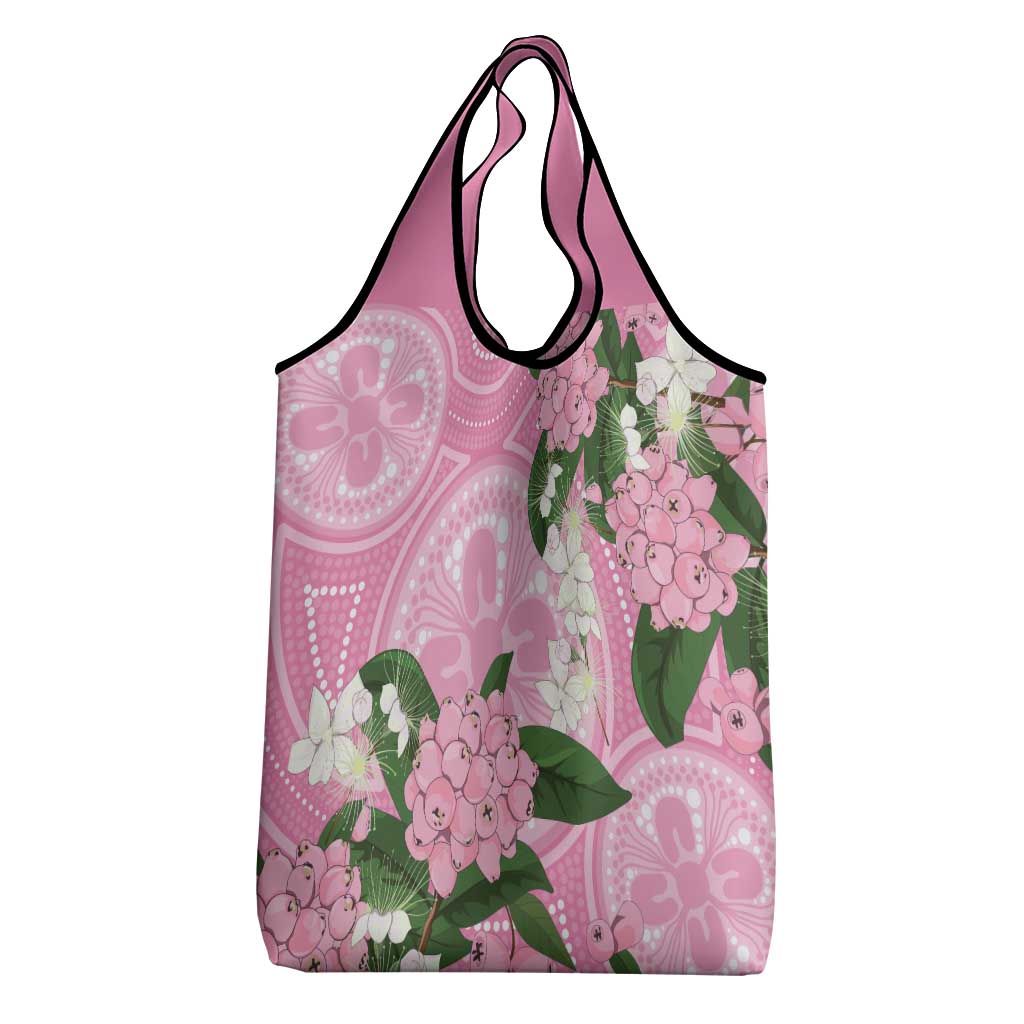 Australia Lilly Pilly Riberry Grocery Bag Aussie Native Flowers Indigenous Art - Aussie Hoodie