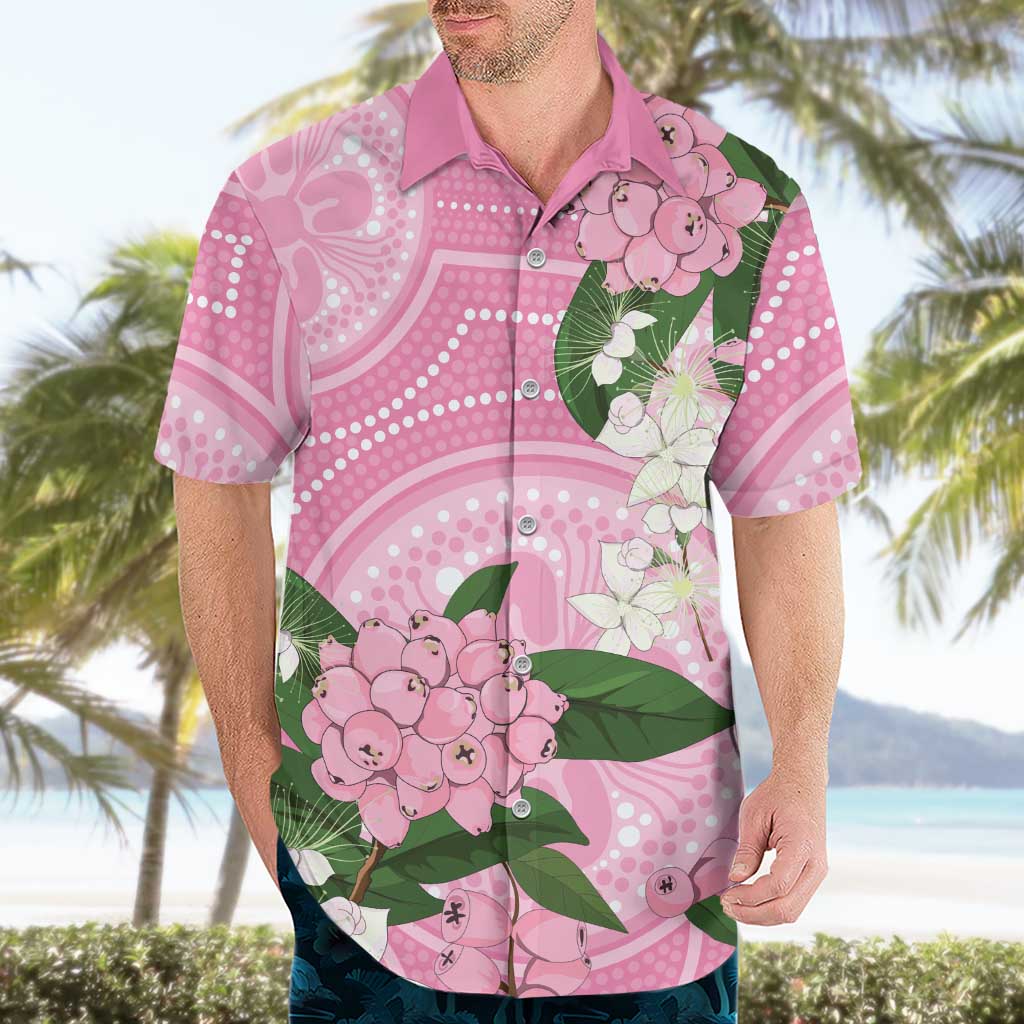 Australia Lilly Pilly Riberry Hawaiian Shirt Aussie Native Flowers Indigenous Art - Aussie Hoodie