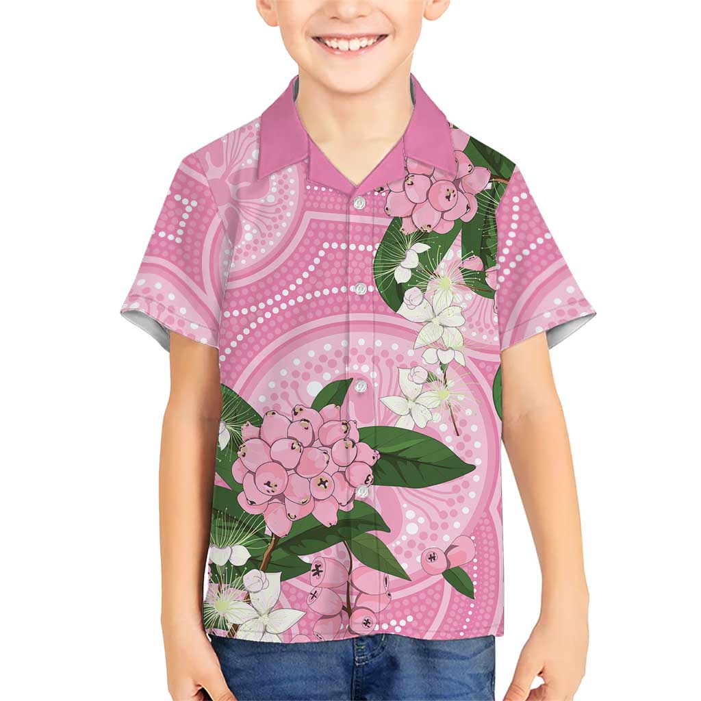 Australia Lilly Pilly Riberry Hawaiian Shirt Aussie Native Flowers Indigenous Art - Aussie Hoodie