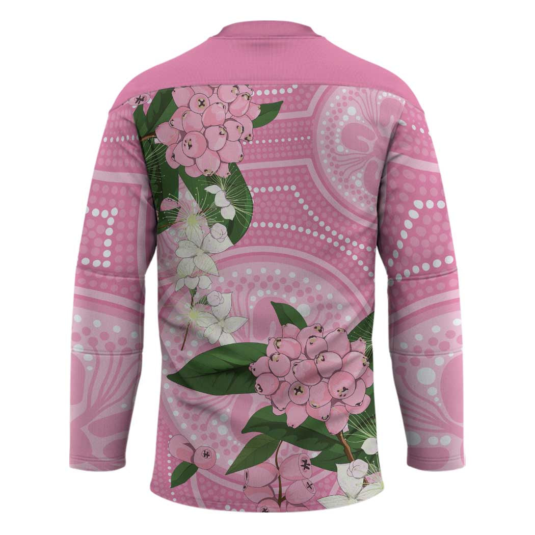 Australia Lilly Pilly Riberry Hockey Jersey Aussie Native Flowers Indigenous Art - Aussie Hoodie