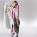Australia Lilly Pilly Riberry Hooded Blanket Aussie Native Flowers Indigenous Art - Aussie Hoodie