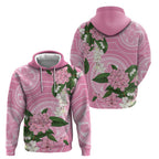 Australia Lilly Pilly Riberry Hoodie Aussie Native Flowers Indigenous Art - Aussie Hoodie