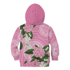 Australia Lilly Pilly Riberry Kid Hoodie Aussie Native Flowers Indigenous Art - Aussie Hoodie