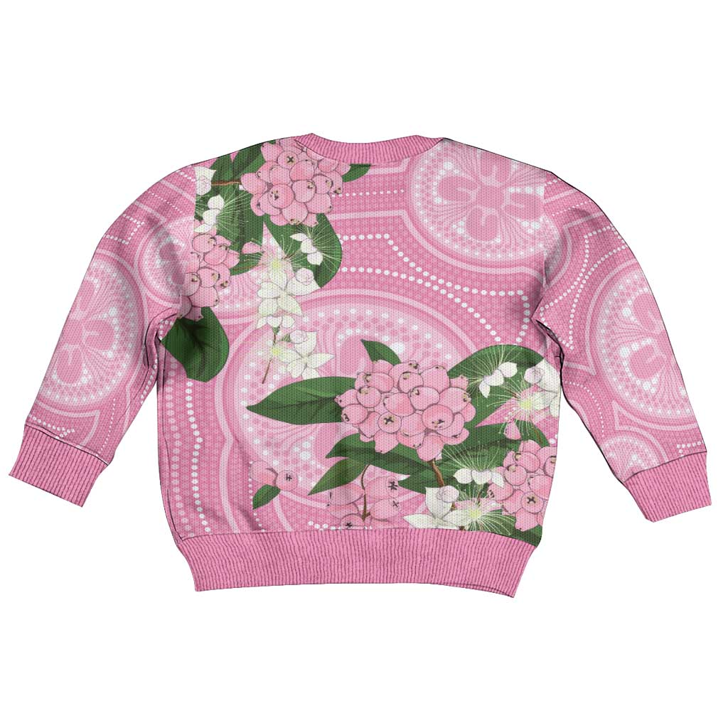 Australia Lilly Pilly Riberry Kid Ugly Christmas Sweater Aussie Native Flowers Indigenous Art - Aussie Hoodie