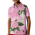 Australia Lilly Pilly Riberry Kid Polo Shirt Aussie Native Flowers Indigenous Art - Aussie Hoodie