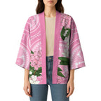 Australia Lilly Pilly Riberry Kimono Aussie Native Flowers Indigenous Art - Aussie Hoodie