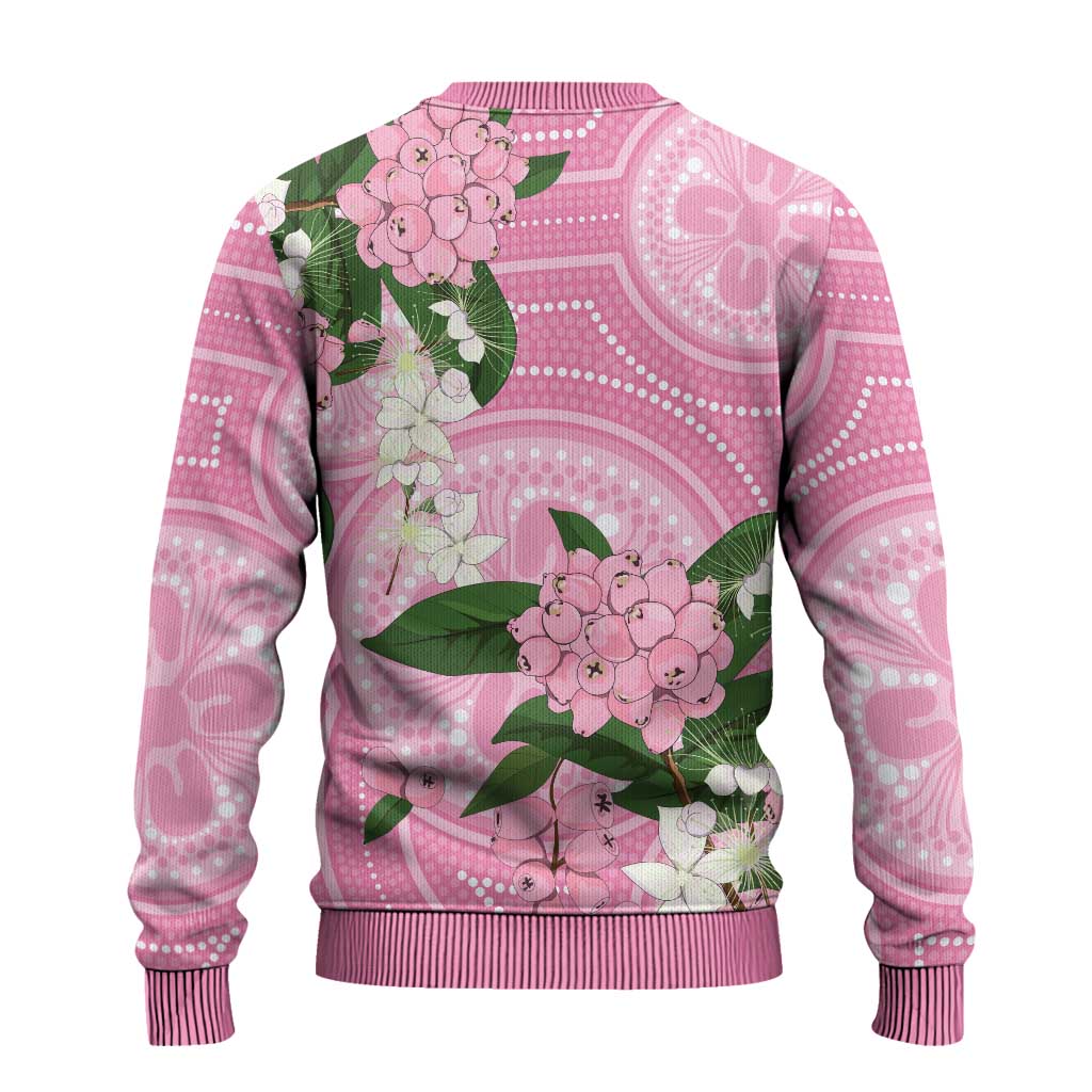 Australia Lilly Pilly Riberry Ugly Christmas Sweater Aussie Native Flowers Indigenous Art - Aussie Hoodie