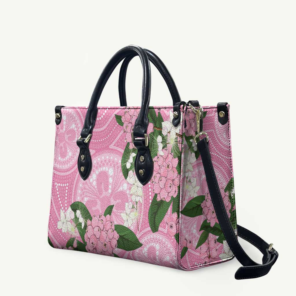 Australia Lilly Pilly Riberry Leather Bag Aussie Native Flowers Indigenous Art - Aussie Hoodie