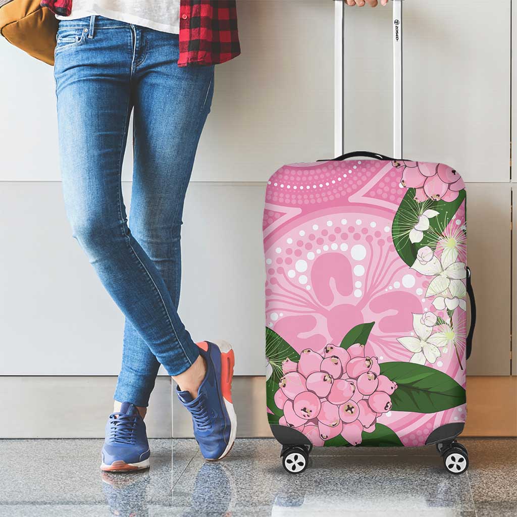 Australia Lilly Pilly Riberry Luggage Cover Aussie Native Flowers Indigenous Art - Aussie Hoodie