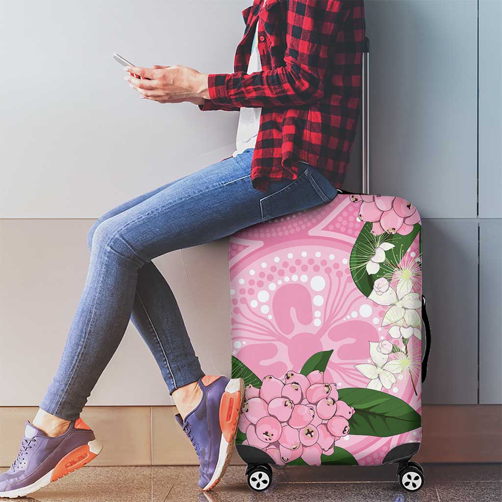 Australia Lilly Pilly Riberry Luggage Cover Aussie Native Flowers Indigenous Art - Aussie Hoodie