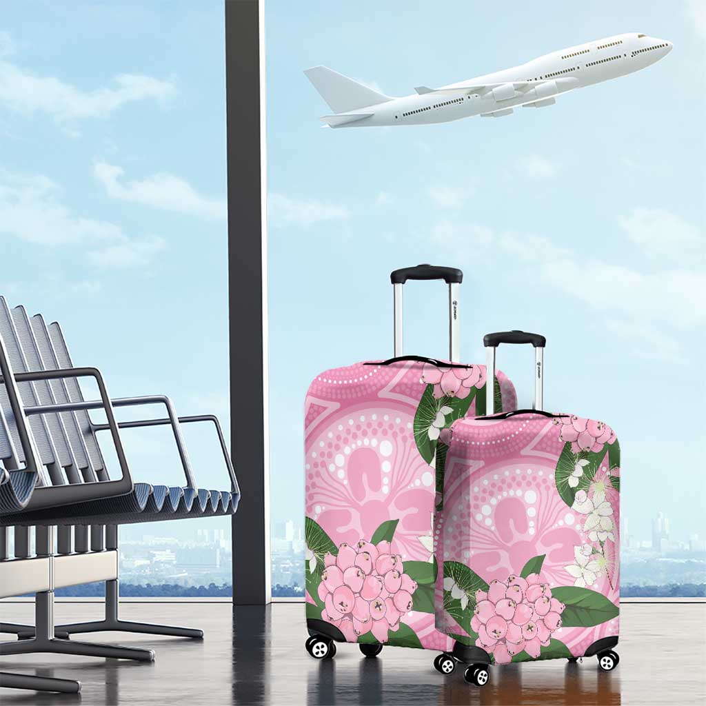 Australia Lilly Pilly Riberry Luggage Cover Aussie Native Flowers Indigenous Art - Aussie Hoodie