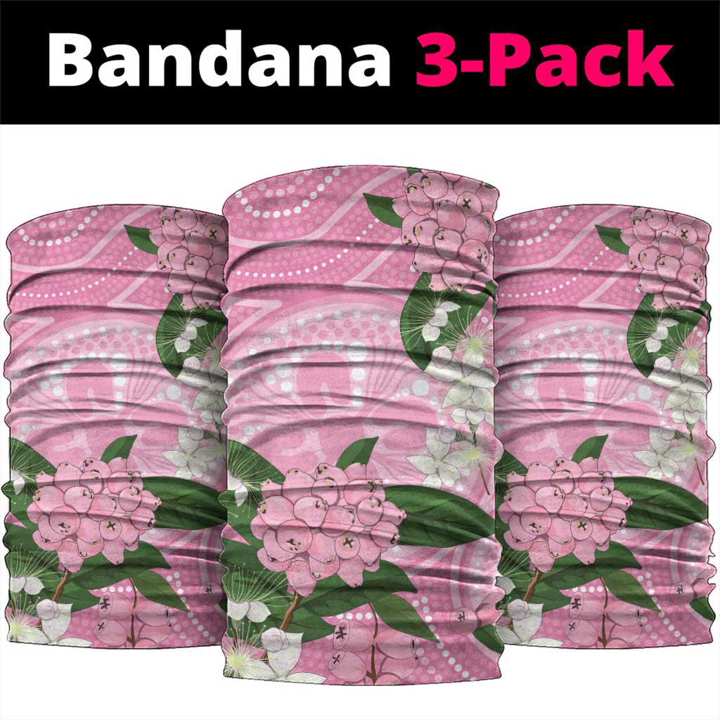 Australia Lilly Pilly Riberry Neck Gaiter Aussie Native Flowers Indigenous Art - Aussie Hoodie