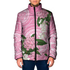 Australia Lilly Pilly Riberry Padded Jacket Aussie Native Flowers Indigenous Art - Aussie Hoodie