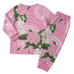 Australia Lilly Pilly Riberry Christmas Pajama Set Aussie Native Flowers Indigenous Art - Aussie Hoodie