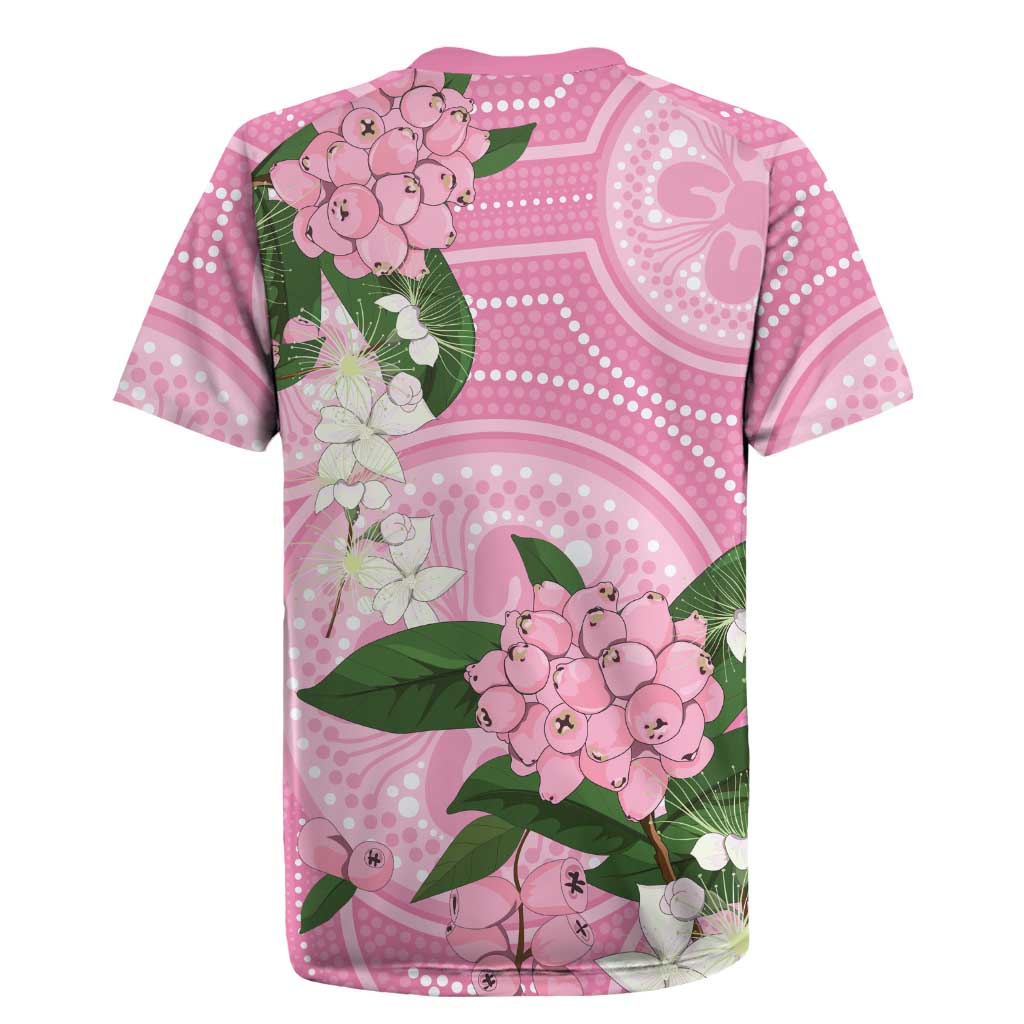 Australia Lilly Pilly Riberry Rugby Jersey Aussie Native Flowers Indigenous Art - Aussie Hoodie