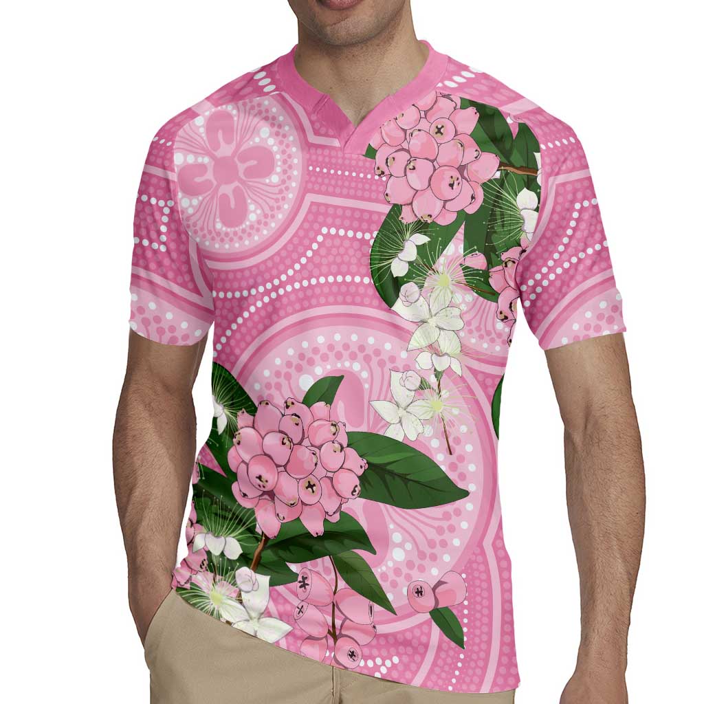 Australia Lilly Pilly Riberry Rugby Jersey Aussie Native Flowers Indigenous Art - Aussie Hoodie