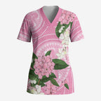 Australia Lilly Pilly Riberry Scrub Top Aussie Native Flowers Indigenous Art - Aussie Hoodie