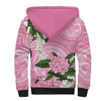 Australia Lilly Pilly Riberry Sherpa Hoodie Aussie Native Flowers Indigenous Art - Aussie Hoodie