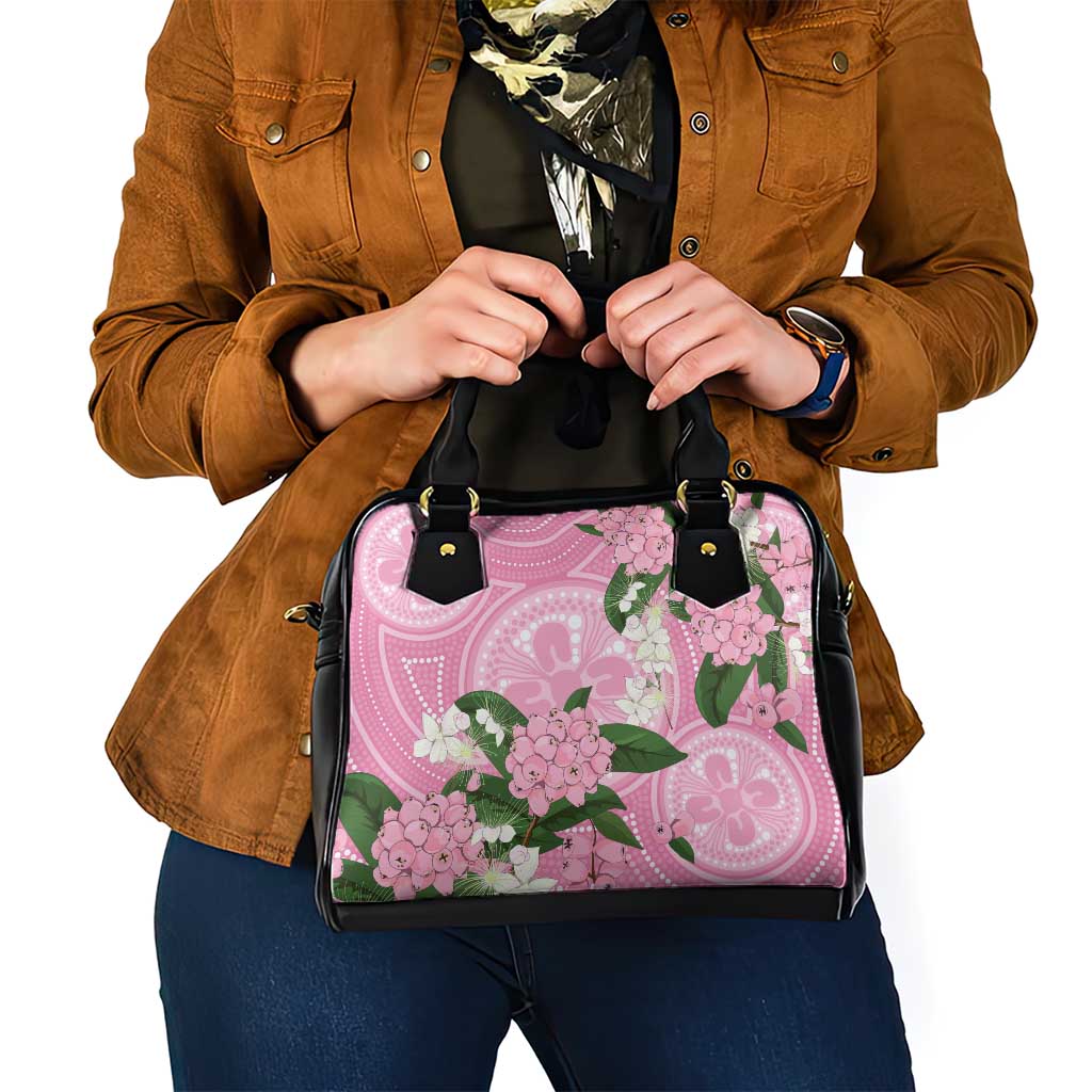 Australia Lilly Pilly Riberry Shoulder Handbag Aussie Native Flowers Indigenous Art - Aussie Hoodie