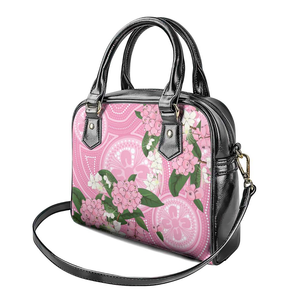 Australia Lilly Pilly Riberry Shoulder Handbag Aussie Native Flowers Indigenous Art - Aussie Hoodie