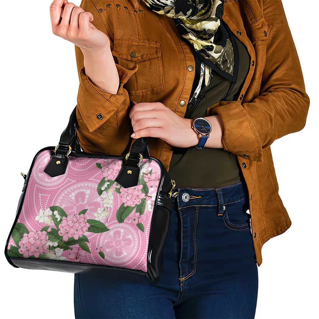Australia Lilly Pilly Riberry Shoulder Handbag Aussie Native Flowers Indigenous Art - Aussie Hoodie