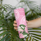Australia Lilly Pilly Riberry Skinny Tumbler Aussie Native Flowers Indigenous Art - Aussie Hoodie