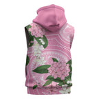 Australia Lilly Pilly Riberry Sleeveless Zip Hoodie Aussie Native Flowers Indigenous Art LT14