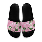 Australia Lilly Pilly Riberry Slide Sandals Aussie Native Flowers Indigenous Art - Aussie Hoodie