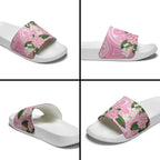 Australia Lilly Pilly Riberry Slide Sandals Aussie Native Flowers Indigenous Art - Aussie Hoodie