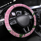 Australia Lilly Pilly Riberry Steering Wheel Cover Aussie Native Flowers Indigenous Art - Aussie Hoodie
