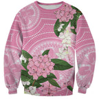 Australia Lilly Pilly Riberry Sweatshirt Aussie Native Flowers Indigenous Art - Aussie Hoodie