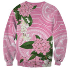 Australia Lilly Pilly Riberry Sweatshirt Aussie Native Flowers Indigenous Art - Aussie Hoodie