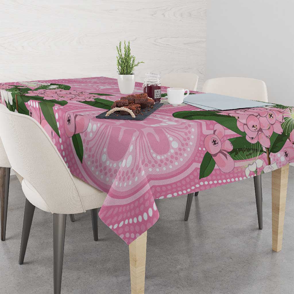Australia Lilly Pilly Riberry Tablecloth Aussie Native Flowers Indigenous Art - Aussie Hoodie