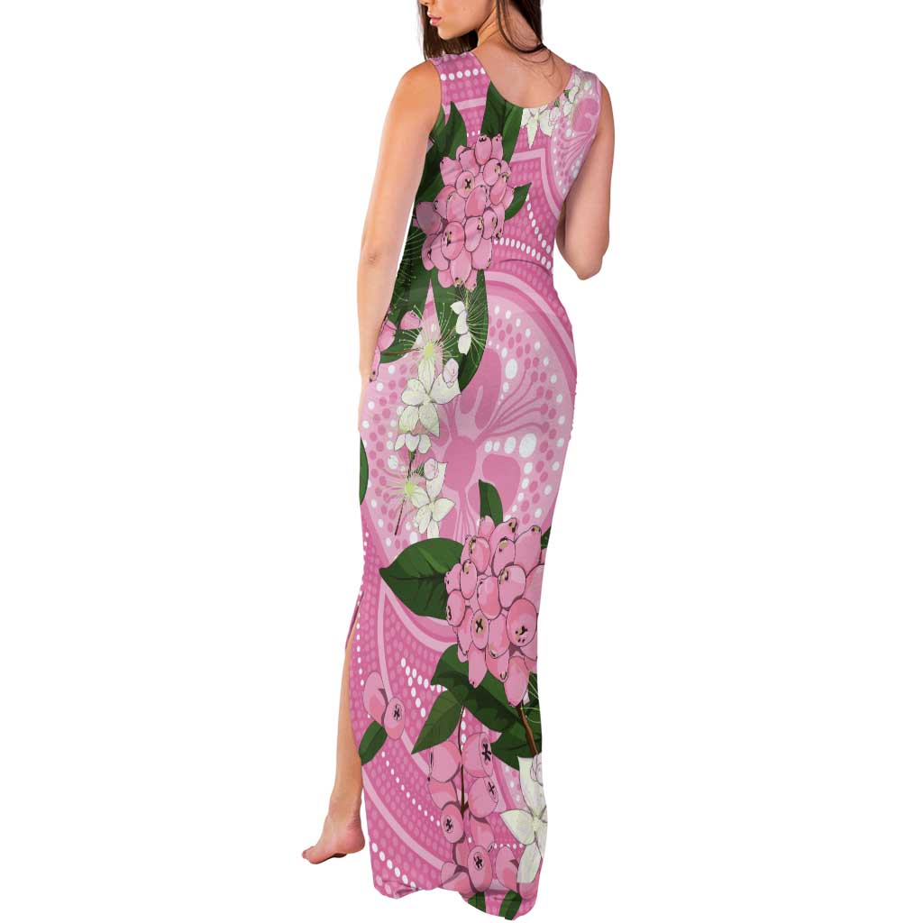 Australia Lilly Pilly Riberry Tank Maxi Dress Aussie Native Flowers Indigenous Art - Aussie Hoodie