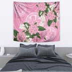 Australia Lilly Pilly Riberry Tapestry Aussie Native Flowers Indigenous Art - Aussie Hoodie