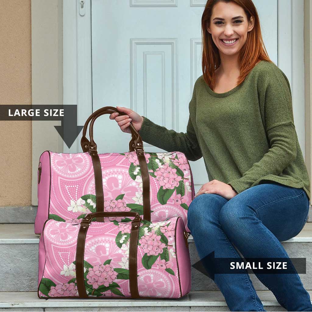 Australia Lilly Pilly Riberry Travel Bag Aussie Native Flowers Indigenous Art - Aussie Hoodie