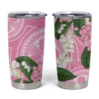 Australia Lilly Pilly Riberry Tumbler Cup Aussie Native Flowers Indigenous Art - Aussie Hoodie