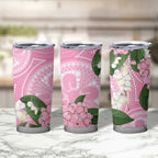 Australia Lilly Pilly Riberry Tumbler Cup Aussie Native Flowers Indigenous Art - Aussie Hoodie