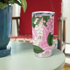 Australia Lilly Pilly Riberry Tumbler Cup Aussie Native Flowers Indigenous Art - Aussie Hoodie