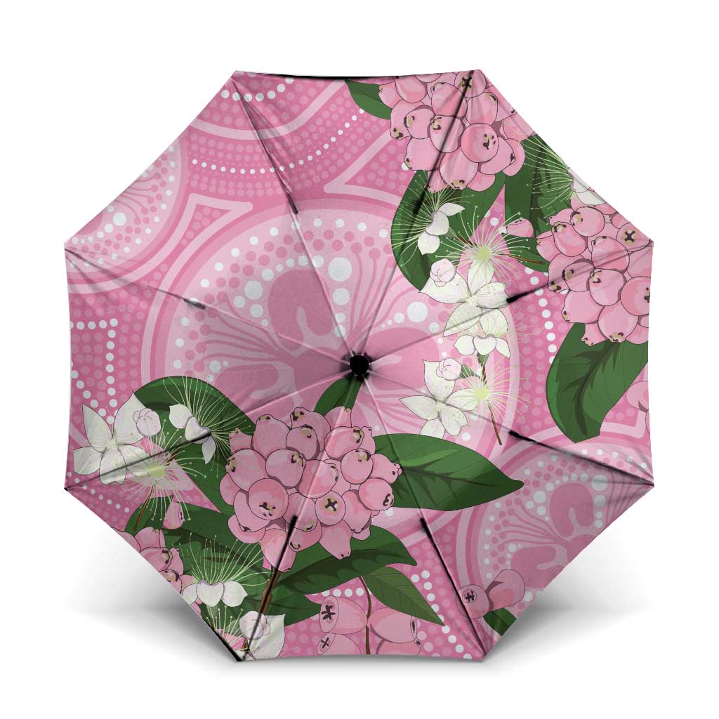 Australia Lilly Pilly Riberry Umbrella Aussie Native Flowers Indigenous Art - Aussie Hoodie