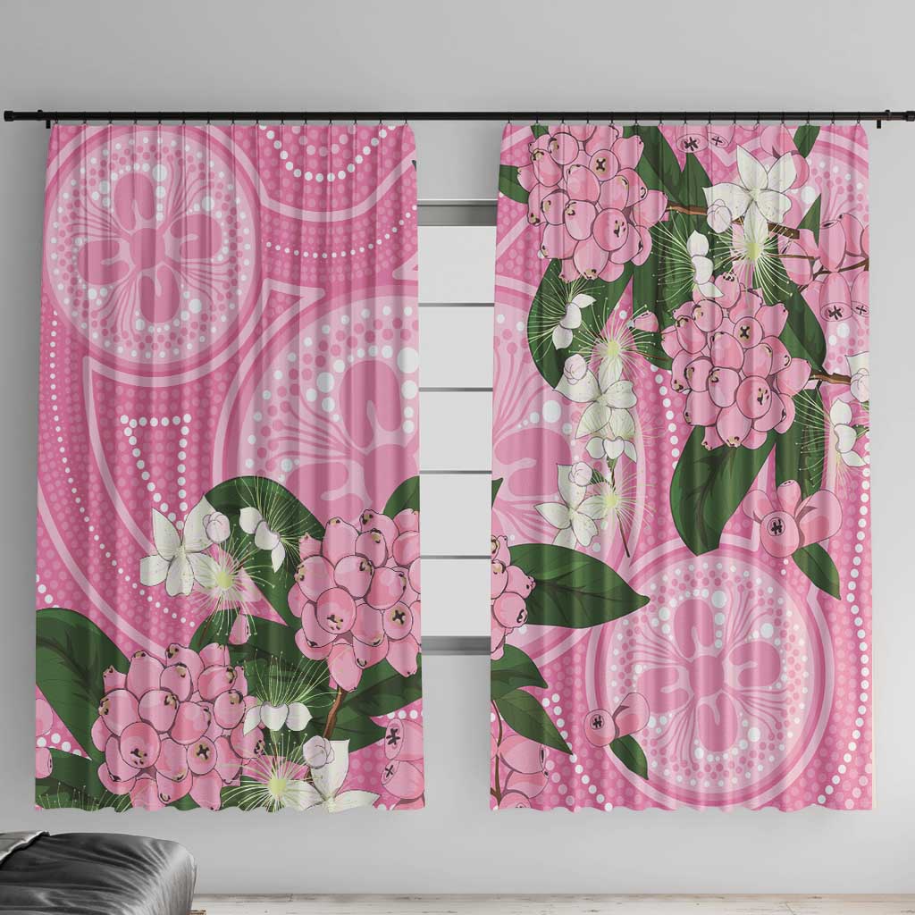 Australia Lilly Pilly Riberry Window Curtain Aussie Native Flowers Indigenous Art - Aussie Hoodie