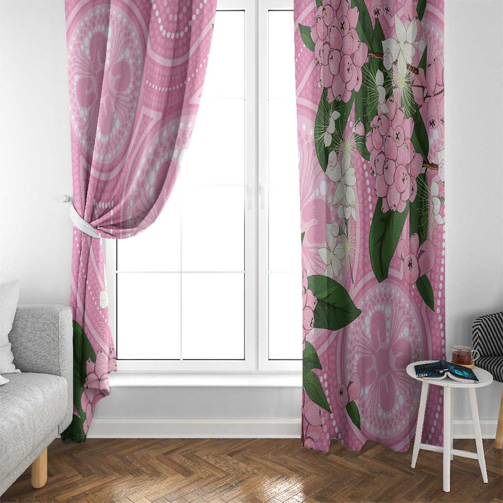 Australia Lilly Pilly Riberry Window Curtain Aussie Native Flowers Indigenous Art - Aussie Hoodie