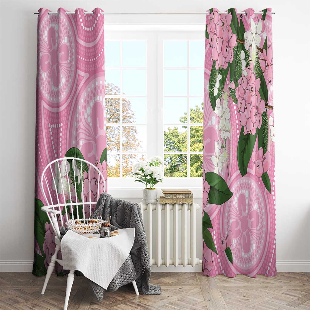 Australia Lilly Pilly Riberry Window Curtain Aussie Native Flowers Indigenous Art - Aussie Hoodie