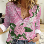 Australia Lilly Pilly Riberry Women Casual Shirt Aussie Native Flowers Indigenous Art - Aussie Hoodie