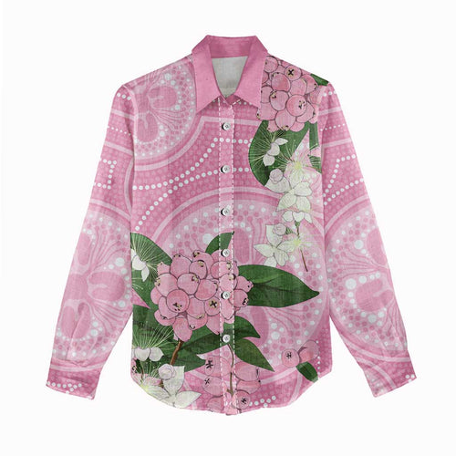 Australia Lilly Pilly Riberry Women Casual Shirt Aussie Native Flowers Indigenous Art - Aussie Hoodie