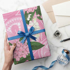Australia Lilly Pilly Riberry Wrapping Paper Aussie Native Flowers Indigenous Art - Aussie Hoodie