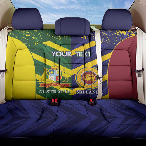 Custom Sri Lanka And Australia Cricket Back Car Seat Cover 2025 The Lions Baggy Greens Together