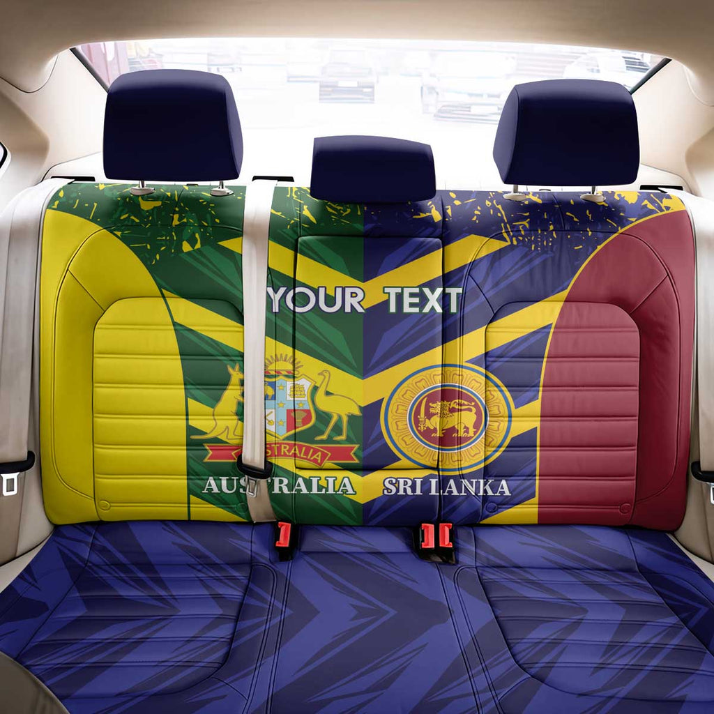 Custom Sri Lanka And Australia Cricket Back Car Seat Cover 2025 The Lions Baggy Greens Together